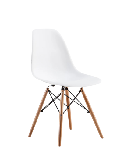 Modern Eiffel Leg Chair (White)