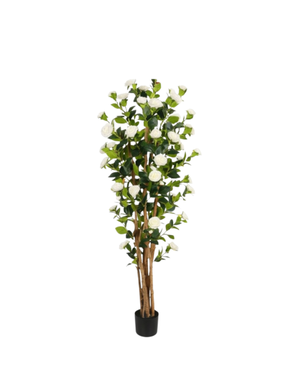 Artificial White Rose Tree (180cm)